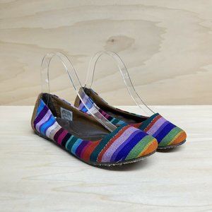 Reef Womens Bella Costa Tropics Striped Ballet Flats Multicolor RF-008002 Sz 7
